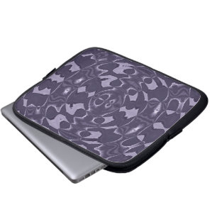 Purple Kaleidoscope Abstract Pattern Art Laptop Sleeve