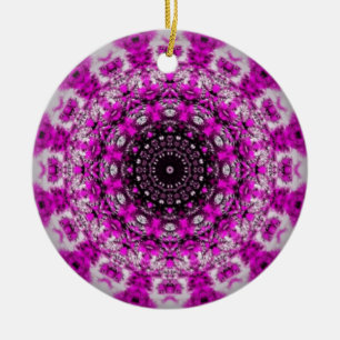 Purple kaleidoscope ornament