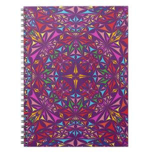 Purple Kaleidoscope Ornate Pattern Notebook