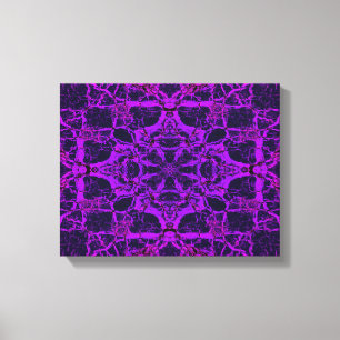 Purple kaleidoscope pattern canvas print