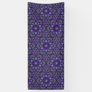 Purple Kaleidoscope Vinyl Runner, Tarp, Decoration Banner