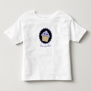 Purple Kawaii Cupcake Toddler Shirt