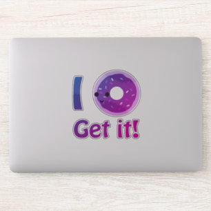 Purple Kawaii I doughnut Get It