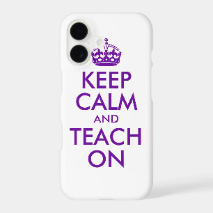 Purple Keep Calm and Teach On