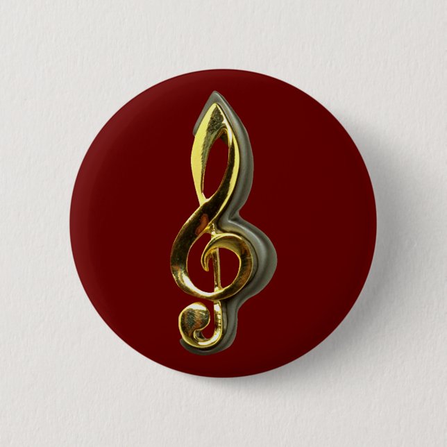 purple key clever 6 cm round badge (Front)