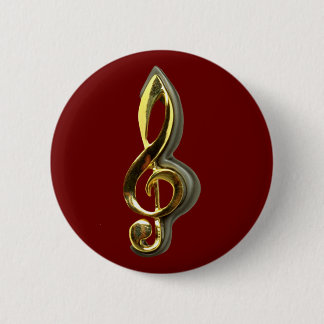 purple key clever 6 cm round badge