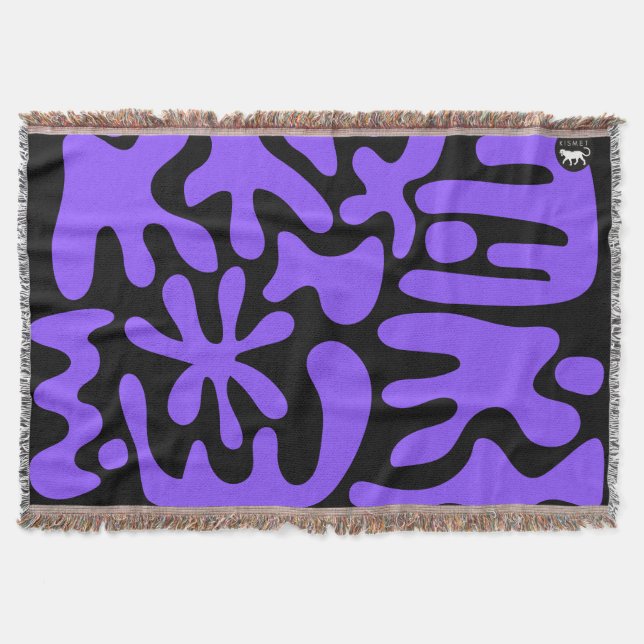 Purple Kismet Throw Blanket (Front)