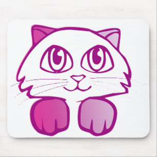 Purple Kitty Mouse Mat