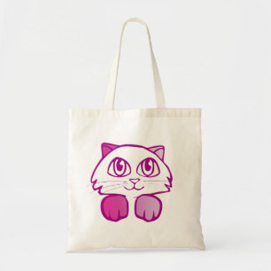 Purple Kitty Tote Bag