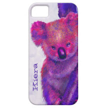purple koala iphone case