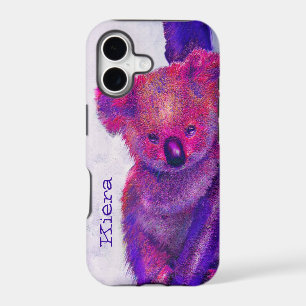 purple koala iphone case