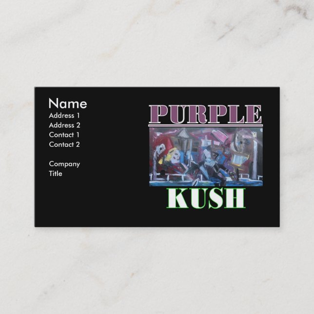 PURPLE KUSH BUSINESS CARD (Front)
