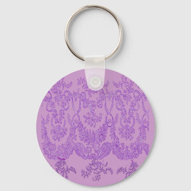 Purple Lace Design T shirts, Mugs, Gifts Key Ring (Front)