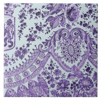 Purple Lace Roses Tile