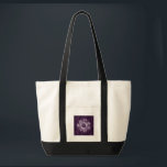 Purple Lace Tote Bag<br><div class="desc">Colourful lacy snowflake to carry your holiday goodies in! Customise if you wish~~see matching items~~</div>