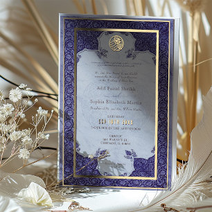 Purple Lace Traditional Muslim Wedding