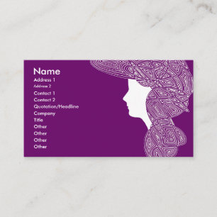 Purple Lady Business Card