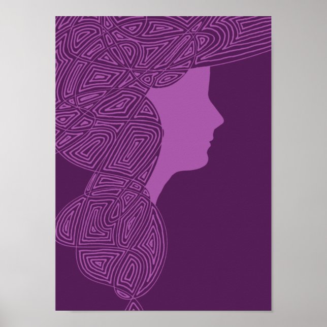 Purple Lady Poster (Front)