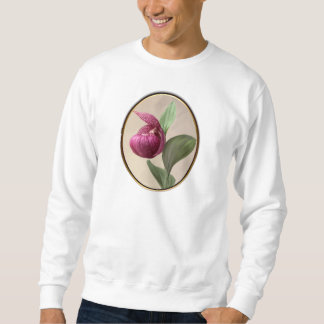 Purple Lady Slipper Framed Sweatshirt