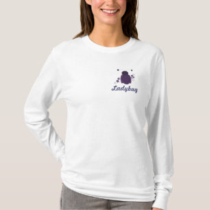 Purple Ladybug Design T-Shirt