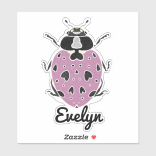 Purple Ladybug with Name