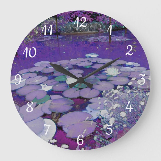 Purple Lake Dreaming Clock (Front)