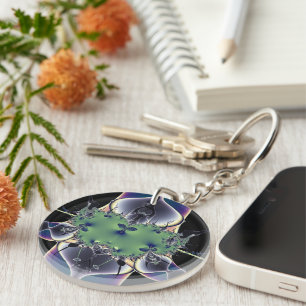 Purple Lamp Key Ring