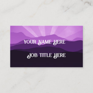 Purple Landscape Business Card
