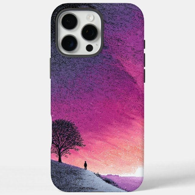 Purple Landscape Case-Mate iPhone Case (Back)