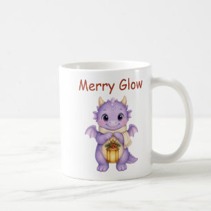Purple Lantern Dragon Merry Glow Christmas Coffee Mug