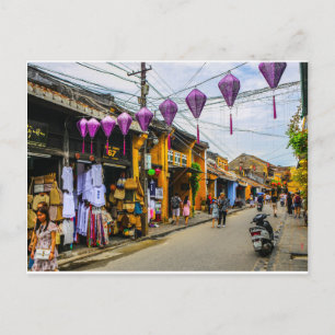 Purple Lanterns in Hoi An Postcard