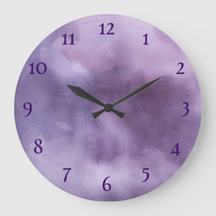 Purple Large Clock