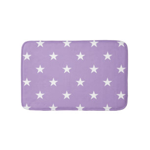 Purple Large Stars Bath Mat
