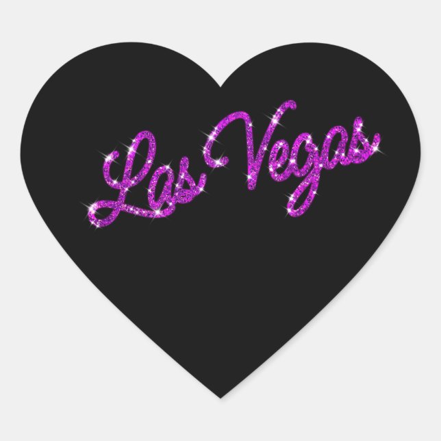 Purple Las Vegas Sparkles Sticker (Front)