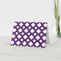 Purple Lattice on White