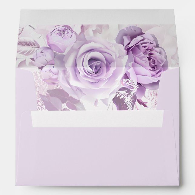 Purple Lavender All Occasions  Envelope (Back (Bottom))