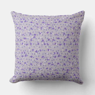 purple, lavender and grey dots cushion