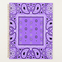 Purple Lavender Bandanna Paisley Country Hip Hop C