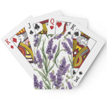 Purple Lavender Blooms Watercolor Botanical