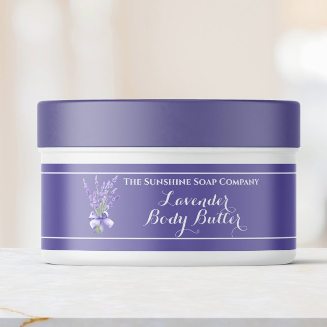 Purple Lavender Body Butter jar label 1 x 7.25 (Creator Uploaded)