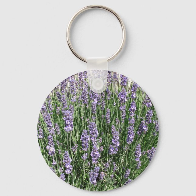 Purple Lavender Delight Key Ring (Front)