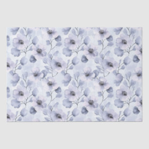 Purple Lavender Floral Bridal Shower Tissue Paper