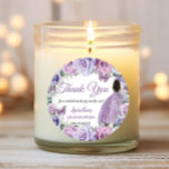 Purple Lavender Floral Quinceañera Brown Princess Classic Round Sticker<br><div class="desc">Personalise these elegant sticker labels with your own wording easily and quickly, simply press the customise it button to further re-arrange and format the style and placement of the text.  Perfect for Quinceanera, Sweet 16, 18th Birthday, Debutante Ball, Cincoanera, birthday party, wedding, bridal shower, baby shower and many more occasions!...</div>