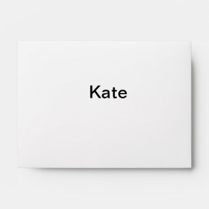 Purple lavender floral watercolor add name text cu envelope