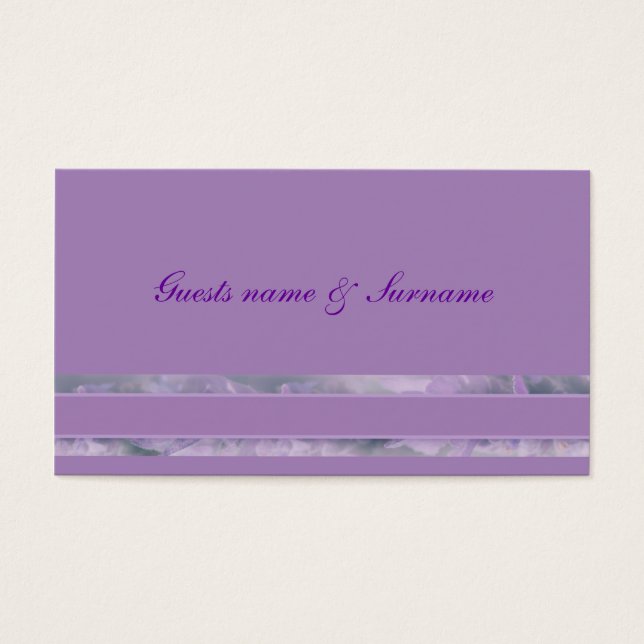 Purple lavender flower wedding | Personalise (Front)