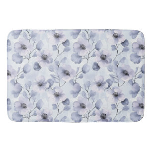 Purple Lavender Flowers Bath Mat