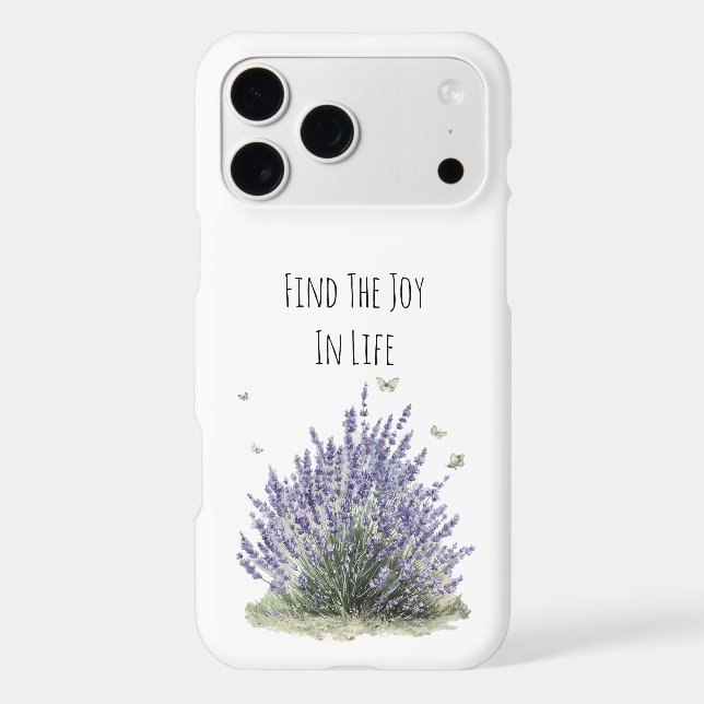 Purple Lavender Flowers Mint Butterflies Joy (Back)