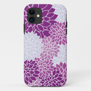 Purple Lavender Flowers Pattern iPhone 11 Case