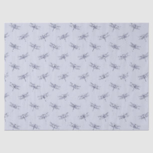 Purple Lavender Glitter Dragonflies Tissue Paper
