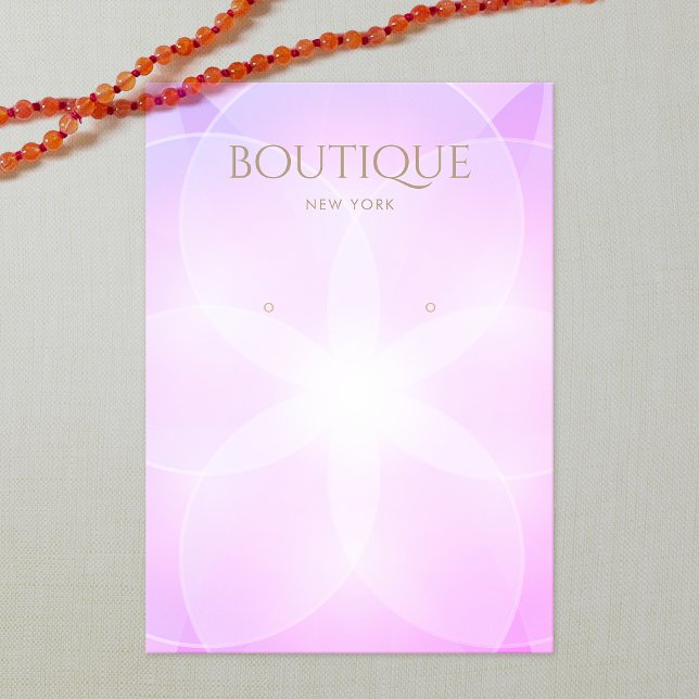 Purple Lavender Glow Earring Display Card (Creator Uploaded)